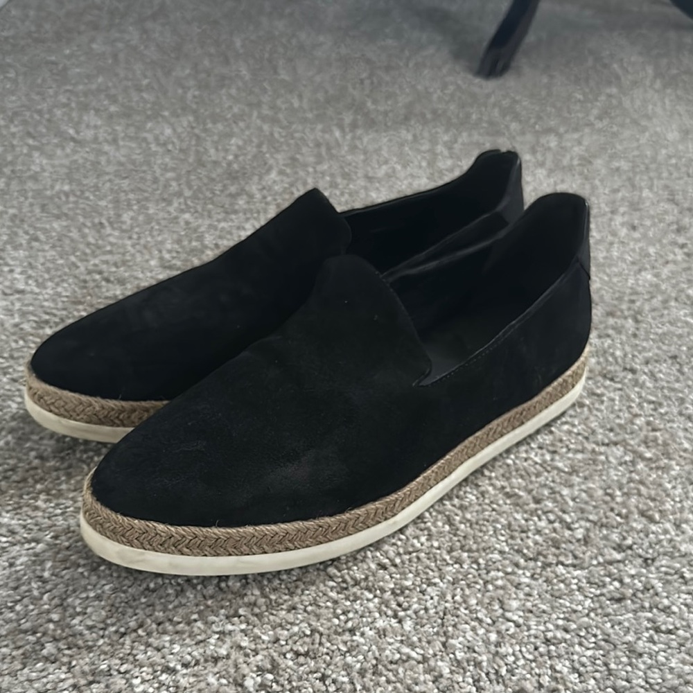 Vince Black Suede Espadrilles